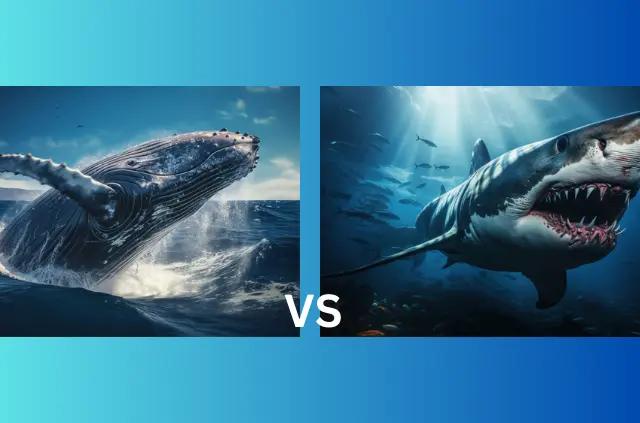 Blue Whale Size vs Megalodon